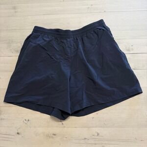 Outdoor Voices navy blue  Anytime 5 Inch Nylon Lined Athletic Shorts Large